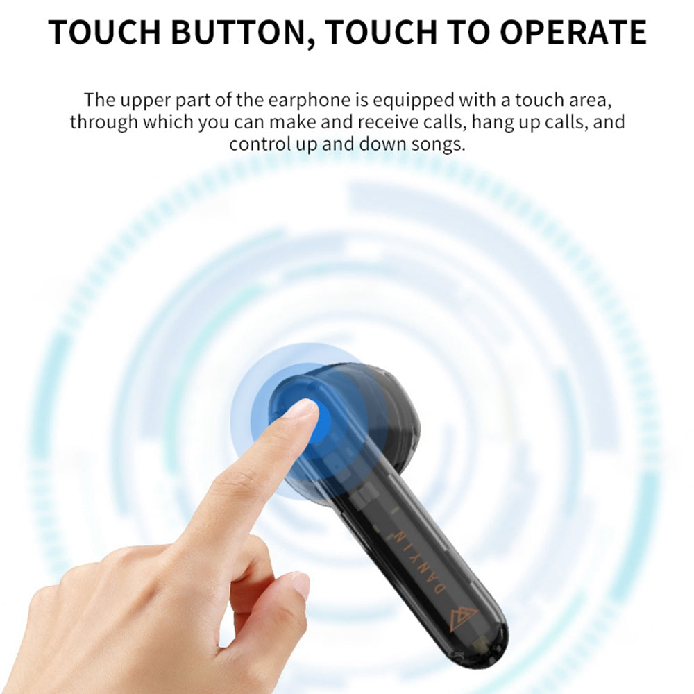 DANYAN W2 TWS Wireless Bluetooth 5.3 Headset Low Delay HiFi Sound Earphone Gaming Sports Headphone with Charging Case DANYAN W2 TWS Wireless Bluetooth 5.3 Headset Low Delay HiFi Sound Earphone Gaming Sports Headphone with Charging Case